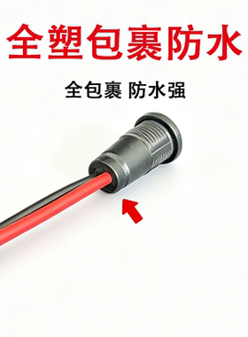 净水器DC母座带线24V圆孔插头