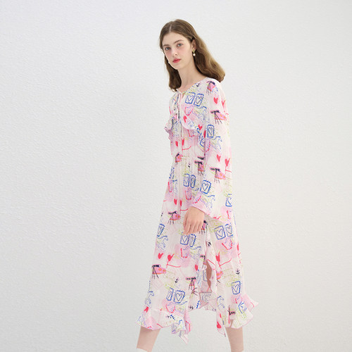 tanni新款法式度假风浪漫气质小清新连衣裙TN11DR121A - 图1