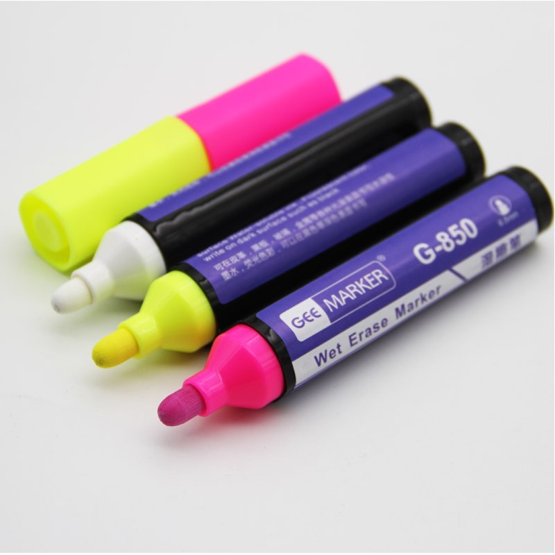 Geemarker功意皮革记号笔水性湿擦笔玻璃光滑面可擦除标记笔G-850 - 图1