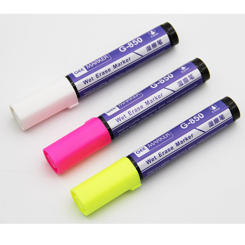 Geemarker功意皮革记号笔水性湿擦笔玻璃光滑面可擦除标记笔G-850 - 图0