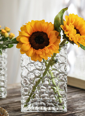 北欧风格玻璃百合玫瑰鲜花