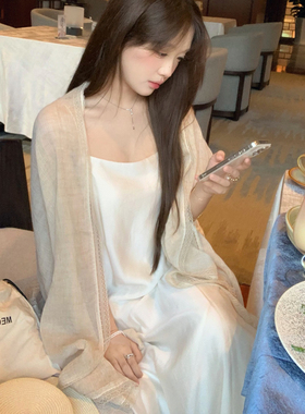 温柔高级感薄款夏季防晒丝巾