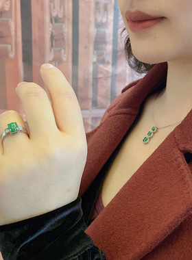 绿翡翠戒指承悦翡翠绿