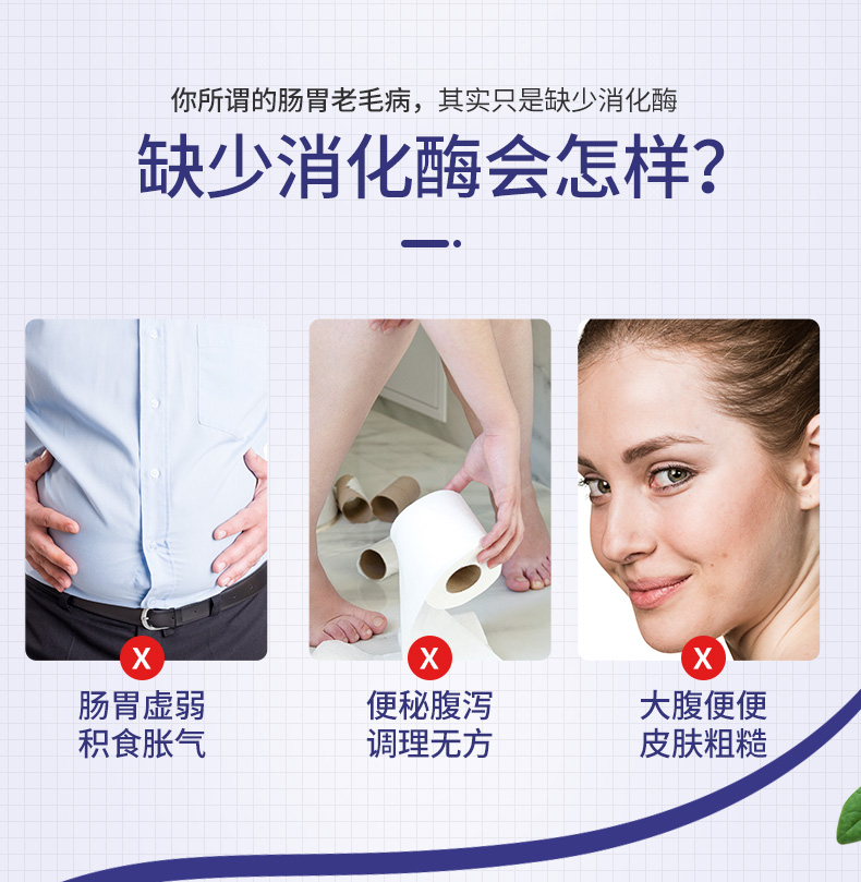宜度海外专营店进口消化酶便秘酵素肠胃胀气清肠排宿便多种消化酶三倍分解酵素0