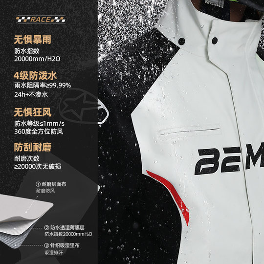 Anti-heavy rain cycling set waterproof shoe covers