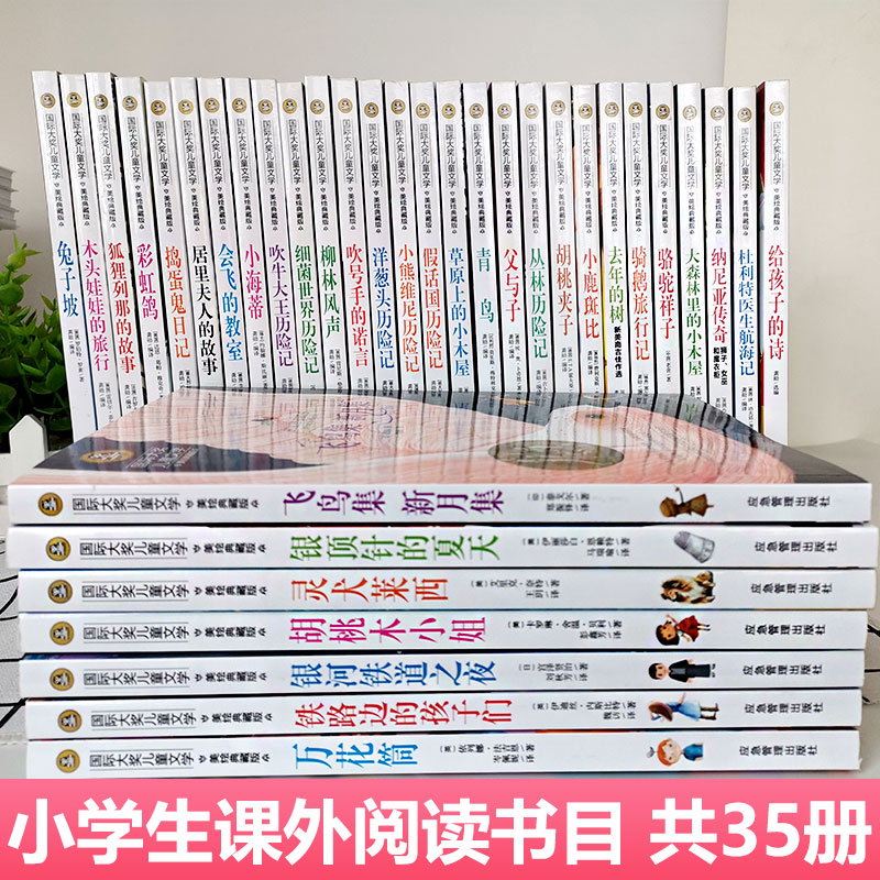 国际大奖儿童文学小说全套35册 中国儿童文学小学生课外阅读书籍3-6年级三四五六年级课外书必读青鸟书 父与子全集 柳林风声正版书 - 图1