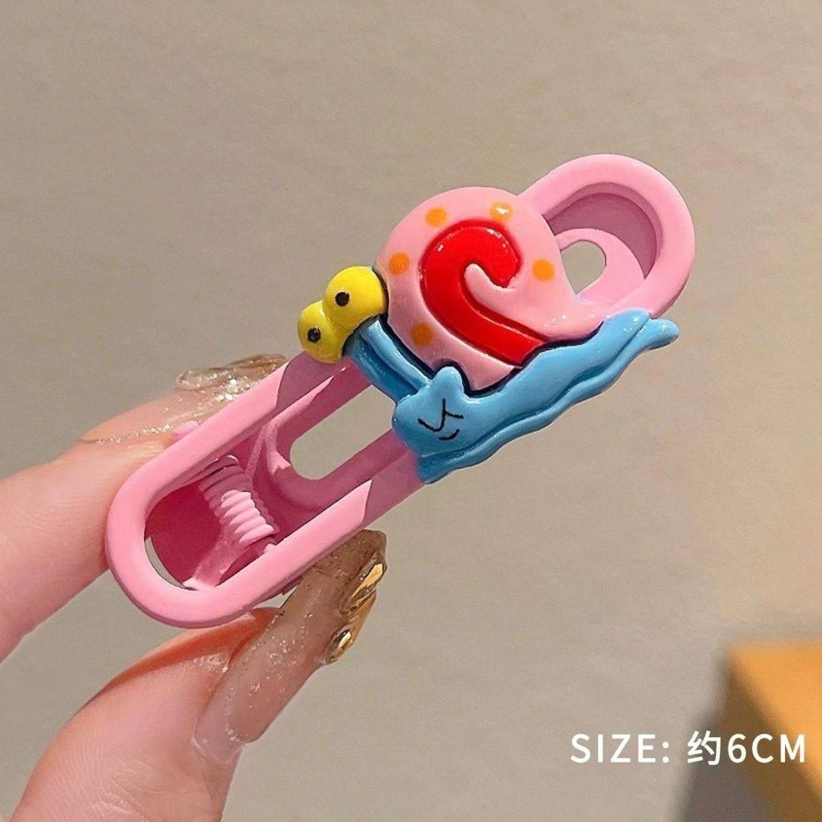 赵露思同款多巴胺彩色海绵宝宝可爱发夹女刘海卡通发卡夹精致边,淘宝优惠券,粉丝福利购,淘宝优惠卷