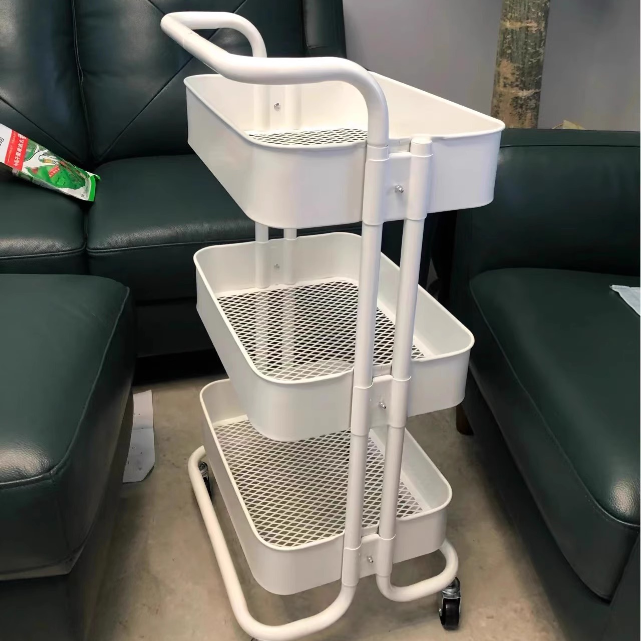 落地多层可移动零食收纳架卧室婴儿用品小推车美容院幼儿园水杯架 - 图2