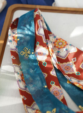云深雾浅 壁画 百搭汉服腰带裙袢加系带式裙头腰带装饰汉服配饰