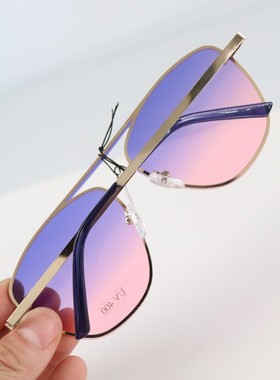 渐变色防紫外线uv400太阳镜