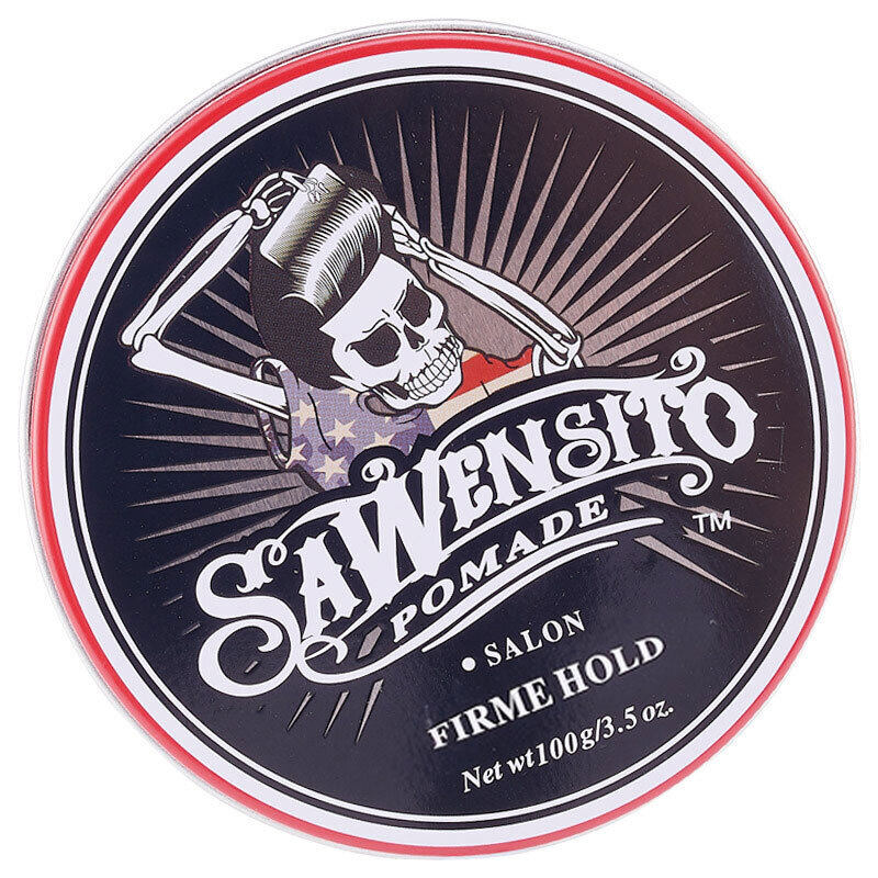 骷髅头发油复古男士大背头啫喱膏 忆丝芸花颜头发造型