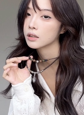 波西米亚风叠戴度假风长款项链