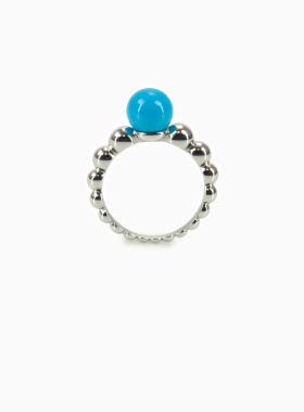 绿松戒指s925银不掉色