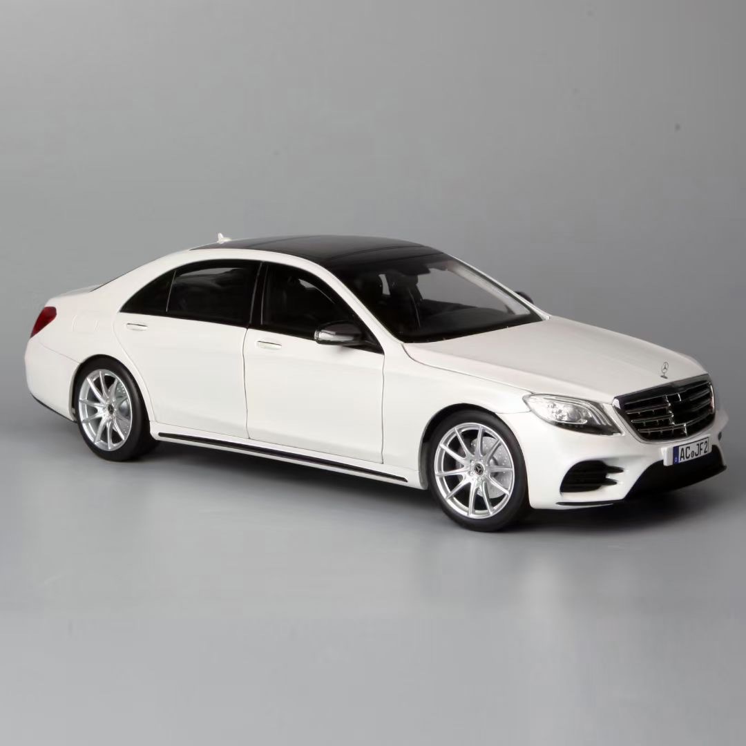 norev 1:18 Benz S Class AMG Line 2018合金全开汽车模型 - 图0