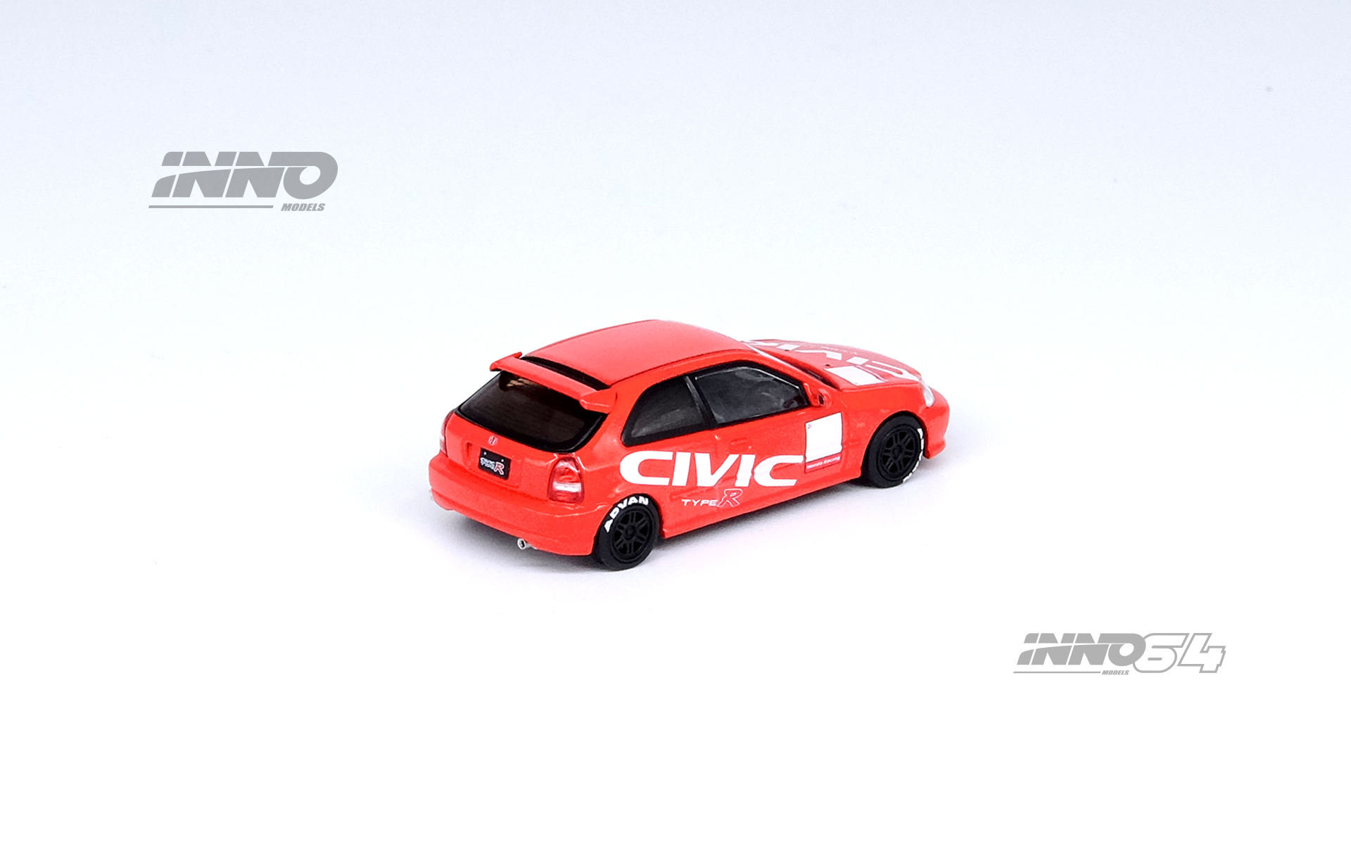 INNO 1:64本田思域 CIVIC Type-R EK9合金汽车模型成品收藏-图1