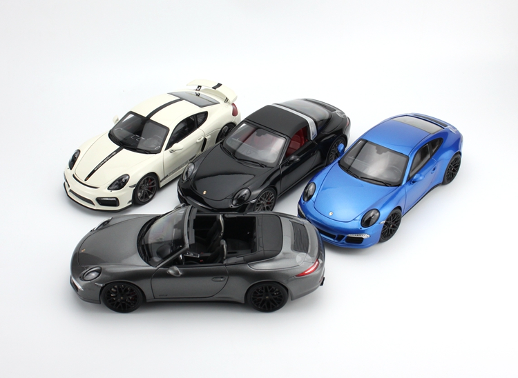 Schuco舒克 1:18 保时捷911 Cayman GT4 targa GTS合金全开汽车模 - 图0