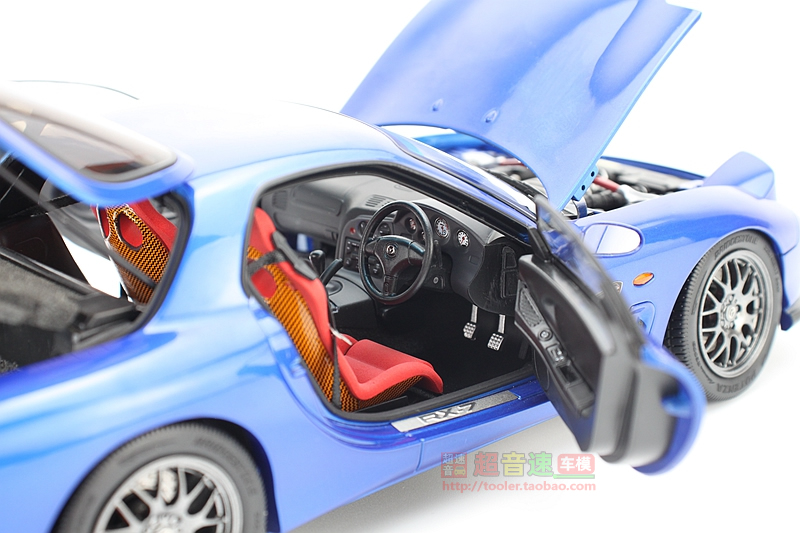 Polar Master 1:18 马自达RX7 合金全开汽车模型 成品收藏 日系 - 图2