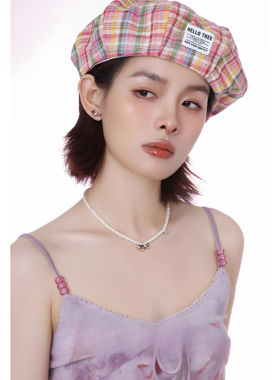 腊肠小狗吊坠珍珠项链女款甜酷风