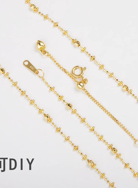 18K金色仙女项链女925纯银素链