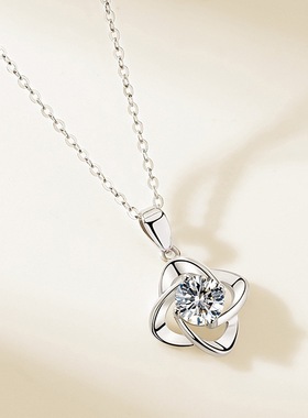 四叶幸运草项链女轻奢