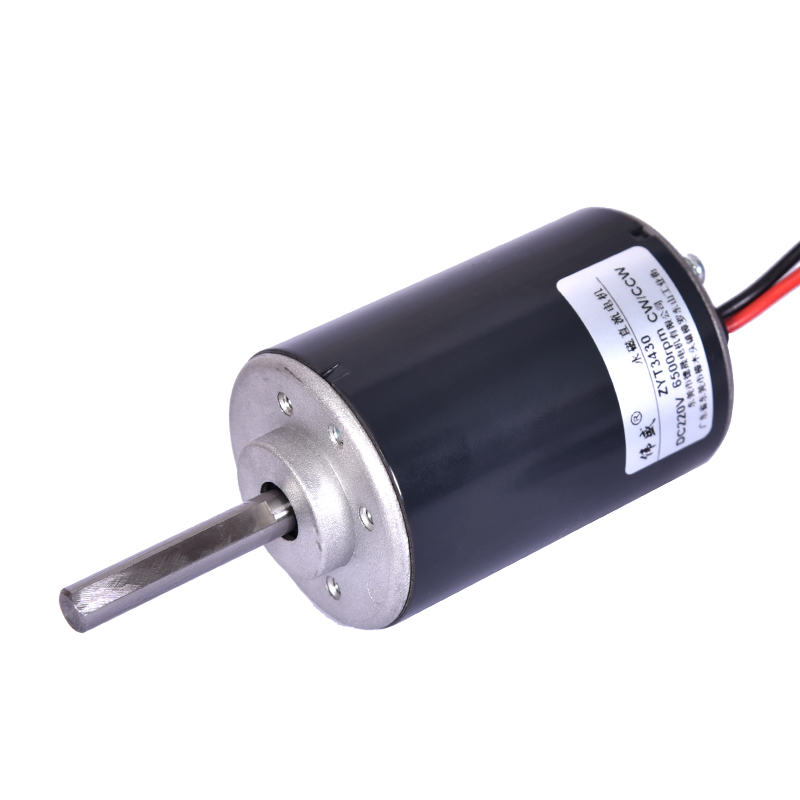 砂带机直流电机220v小型3430大功率长轴电动机微型调速高速小马达 - 图3