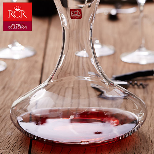 意大利RCR进口水晶玻璃红酒醒酒器家用葡萄酒醒酒壶分酒器大肚款 - 图3