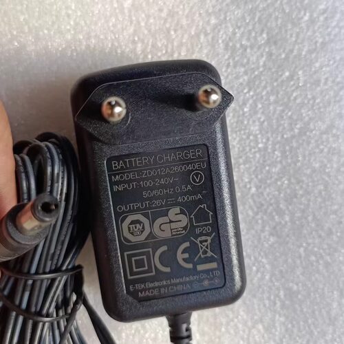 欧规助尔达吸尘器26V400MA变压器ZD012A260040EU插头5.5*2.1MM - 图0