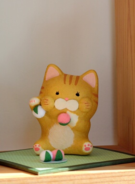 京都龙虎作三毛猫和纸萌趣可爱