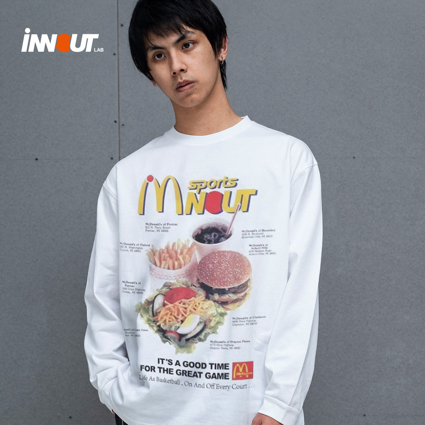 INNOUT美式秋季水洗长袖T恤情侣麦门印花运动圆领男女潮宽松国潮,淘宝优惠券,粉丝福利购,淘宝优惠卷