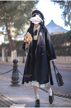 Walnuts JK (Floating Decd) Original New Years College Pink Wool Cocooned COCOON STYLE ELEGANT DOUBLE-ROW BUTTONED COAT