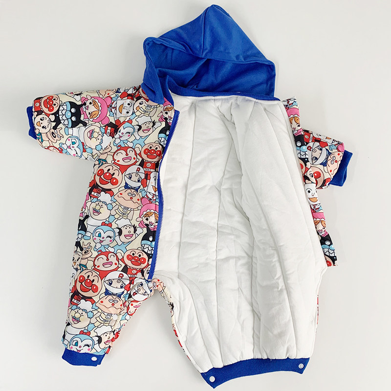 新生婴儿ins连体衣韩国外出宝宝哈衣爬服冬装保暖加厚带帽棉衣,淘宝优惠券,粉丝福利购,淘宝优惠卷