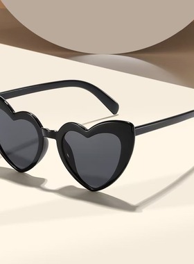 新款异形爱心太阳镜女士 潮流时尚桃心太阳眼镜 墨镜同款