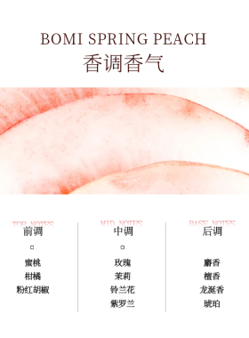 【霹雳乌贼】Heiseey槐序香水小样波密春桃试香1.5ml原装试管正品