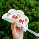 Summer QR code scanning small gift for students, cute inspirational text small fan, children's creative cartoon plastic fan