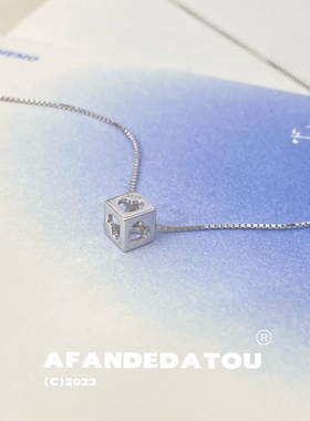 阿反的大头银项链女小众设计感