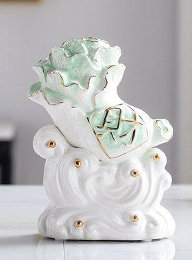 招财摆件葫芦玉白菜福禄创意家居客厅电视柜玄关摆设品乔迁礼品