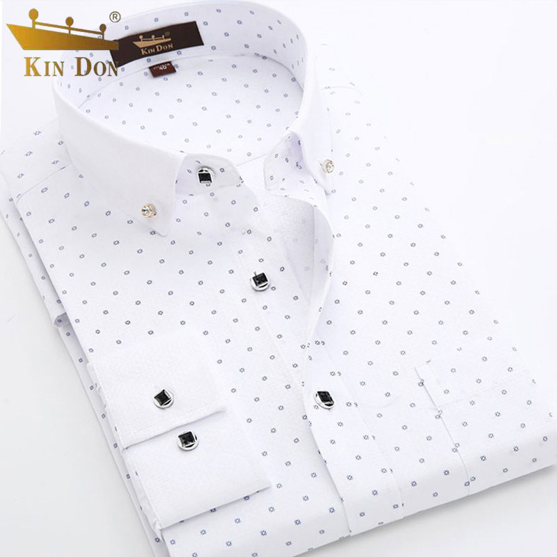 金盾春秋男士长袖商务休闲修身衬衫 博乐服饰衬衫