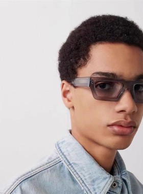 2024新款OFF复古方框WHITE墨镜男ow小红书王嘉尔同款太阳眼镜女