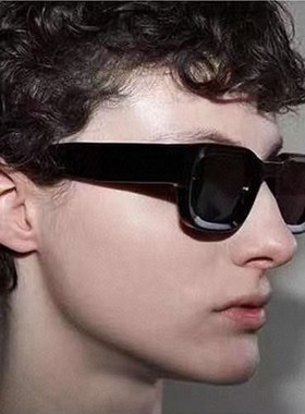 欧美方框可配近视街头男