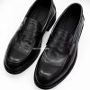 DBFIT cowhide washed four-season commuting loafers increased thick sole casual soft surface distressed micro-pleated men's derby shoes