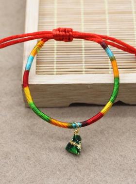 端午节儿童编织彩绳红绳手链