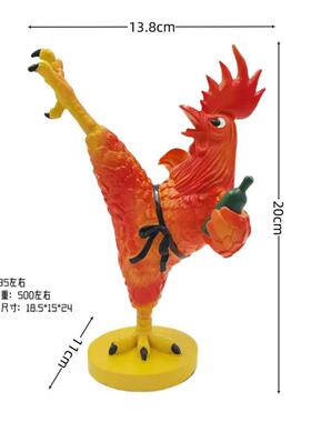新品拉风醉酒功夫鸡树脂摆件客厅玄关装饰仿真树脂雕塑大公鸡