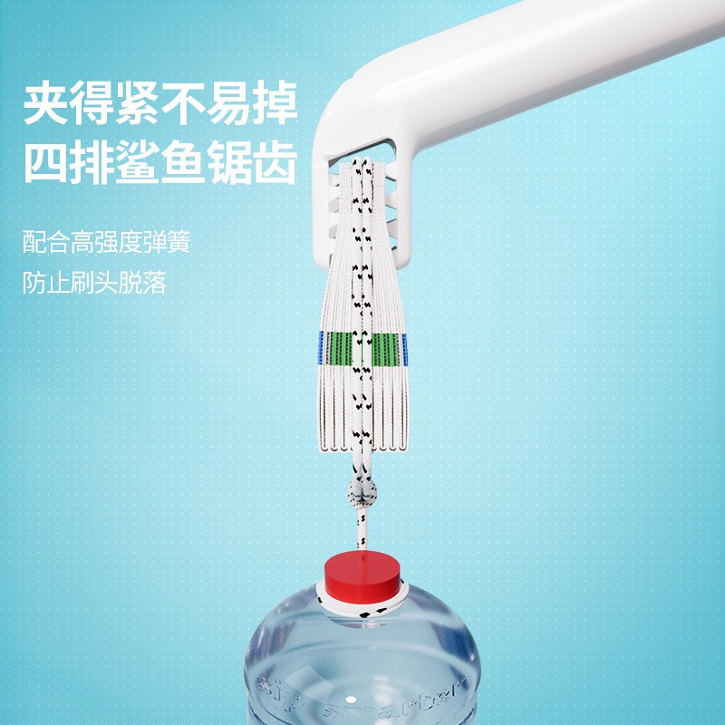 日式可冲式一次性马桶刷家用无死角洗厕所刷卫生间可溶解清洁神器 - 图2