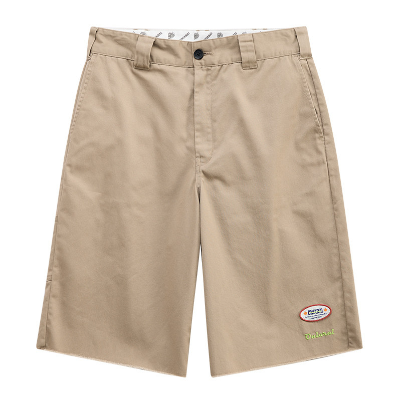 Oniwash 24 spring and summer four seasons painted and labeled trousers-style workwear men's casual shorts 24B0542