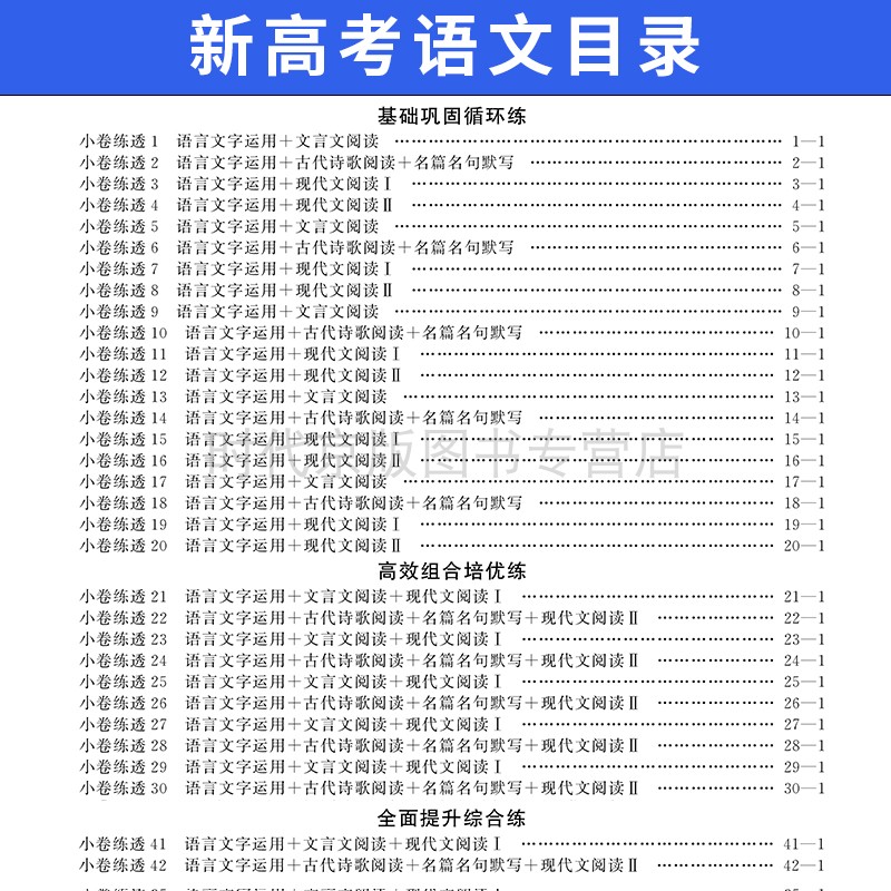 2024版快乐考生师大金卷小卷练透新高考一二轮复习高考必刷题语文数学英语物理化学生物历史地理政治科目任选-图1