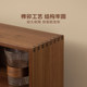 Fanhan desktop storage cabinet black walnut