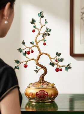 新中式树形造型桌面摆件开业礼