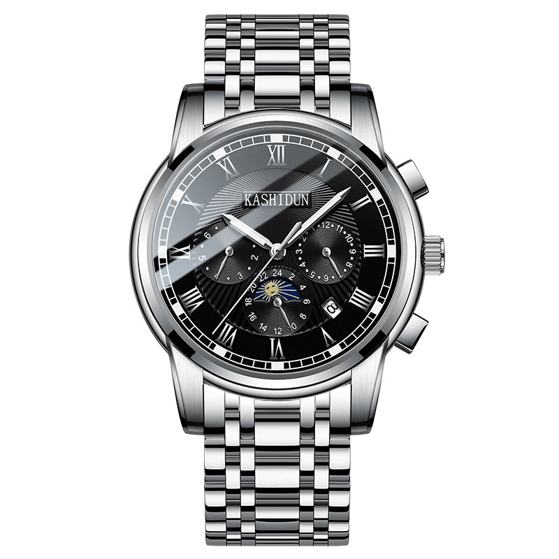 卡诗顿男士2020全自动夜光机械表 卡诗顿尚青国产腕表