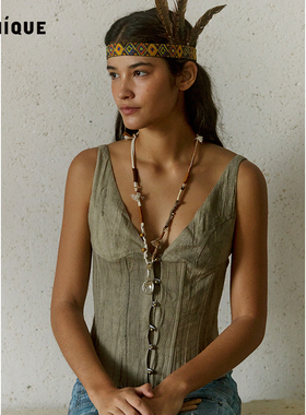 Picnique勺子绑绳长项链