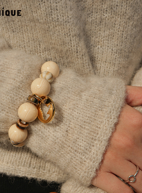 Picnique小马画像果木圆片手链